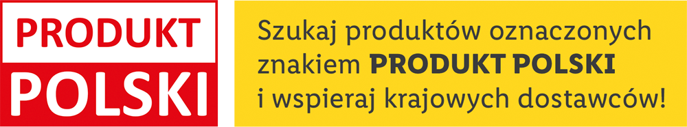Szukaj produktów oznaczonych znakiem PRODUKT POLSKI i wspieraj krajowych dostawców!