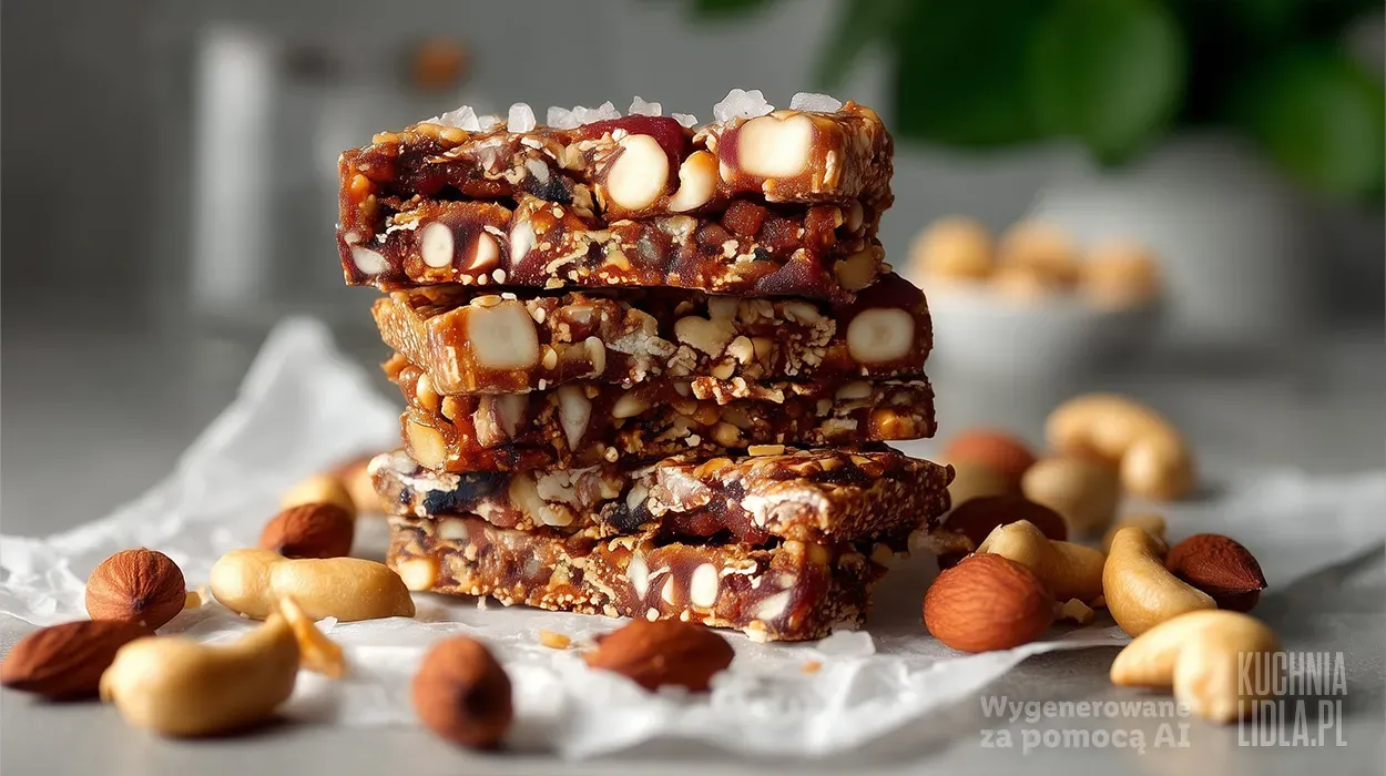 Batoniki daktylowo-orzechowe