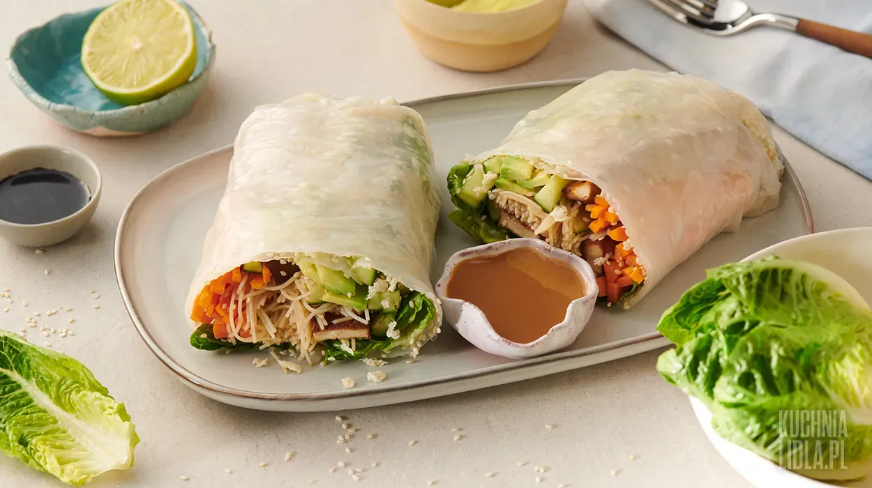 Mega spring rolls z tofu 
