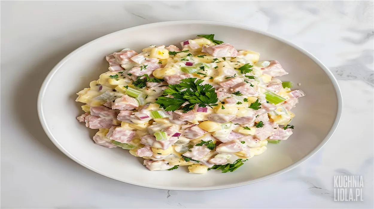 Sałatka z ryżem i kurczakiem