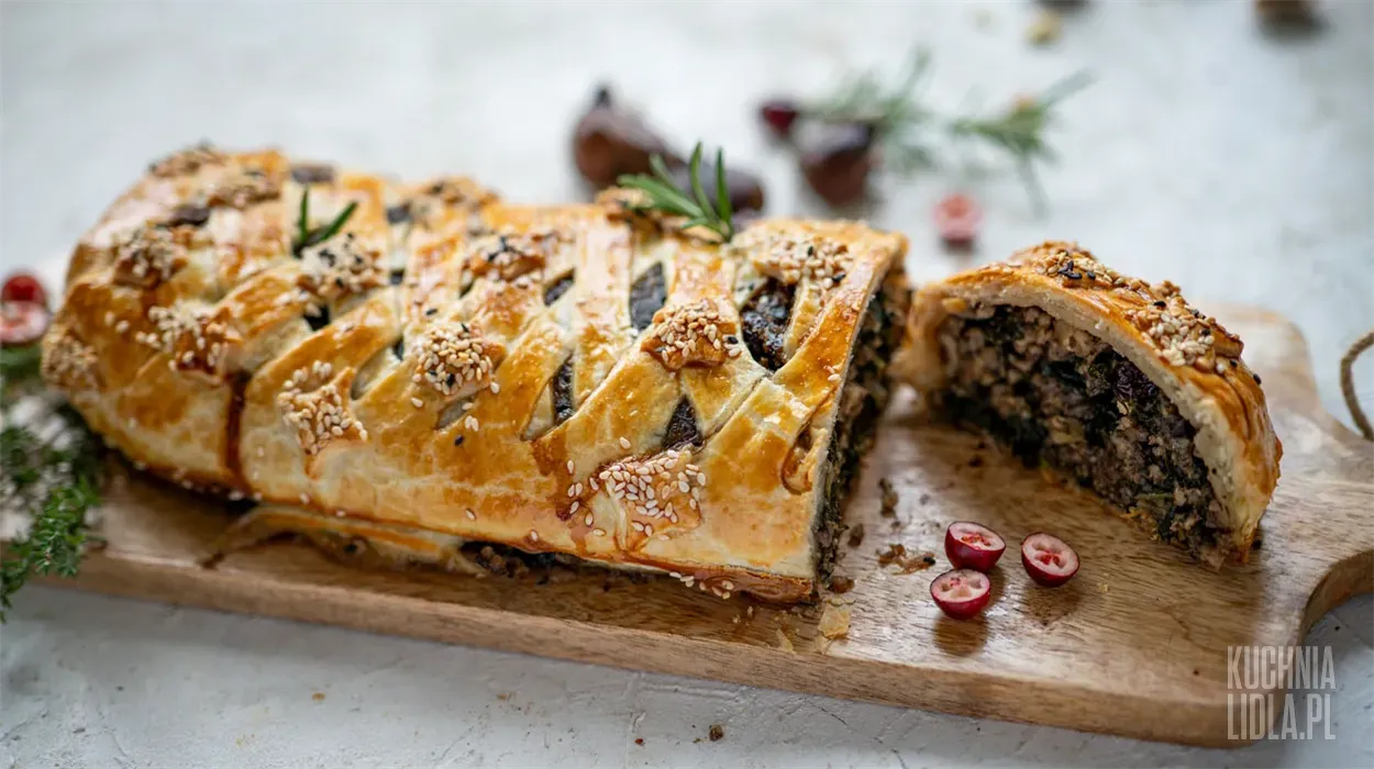 Wegański wellington z kasztanami