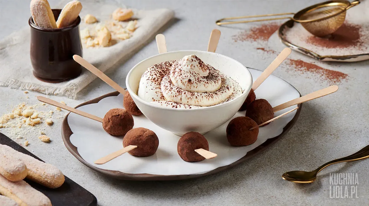 Kuleczki tiramisu z kremem kawowym