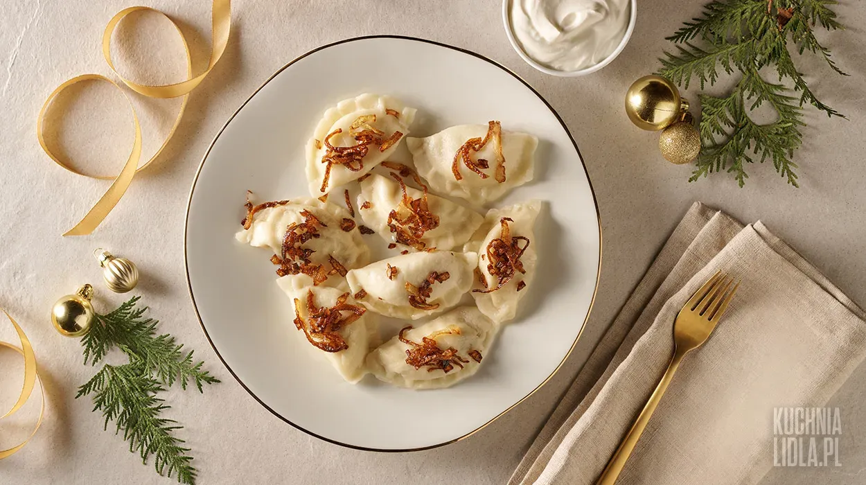 Pierogi z tofu i brązowymi pieczarkami MCS