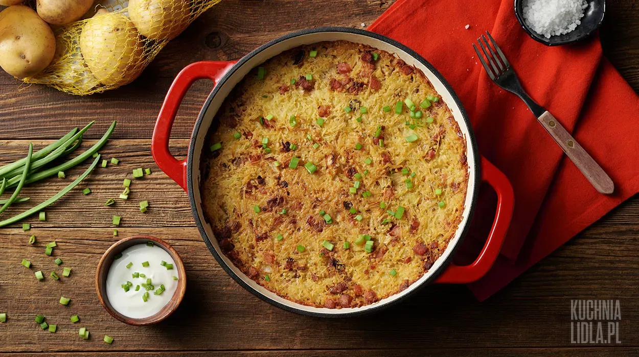 Żebroczka – śląska zapiekanka ziemniaczana