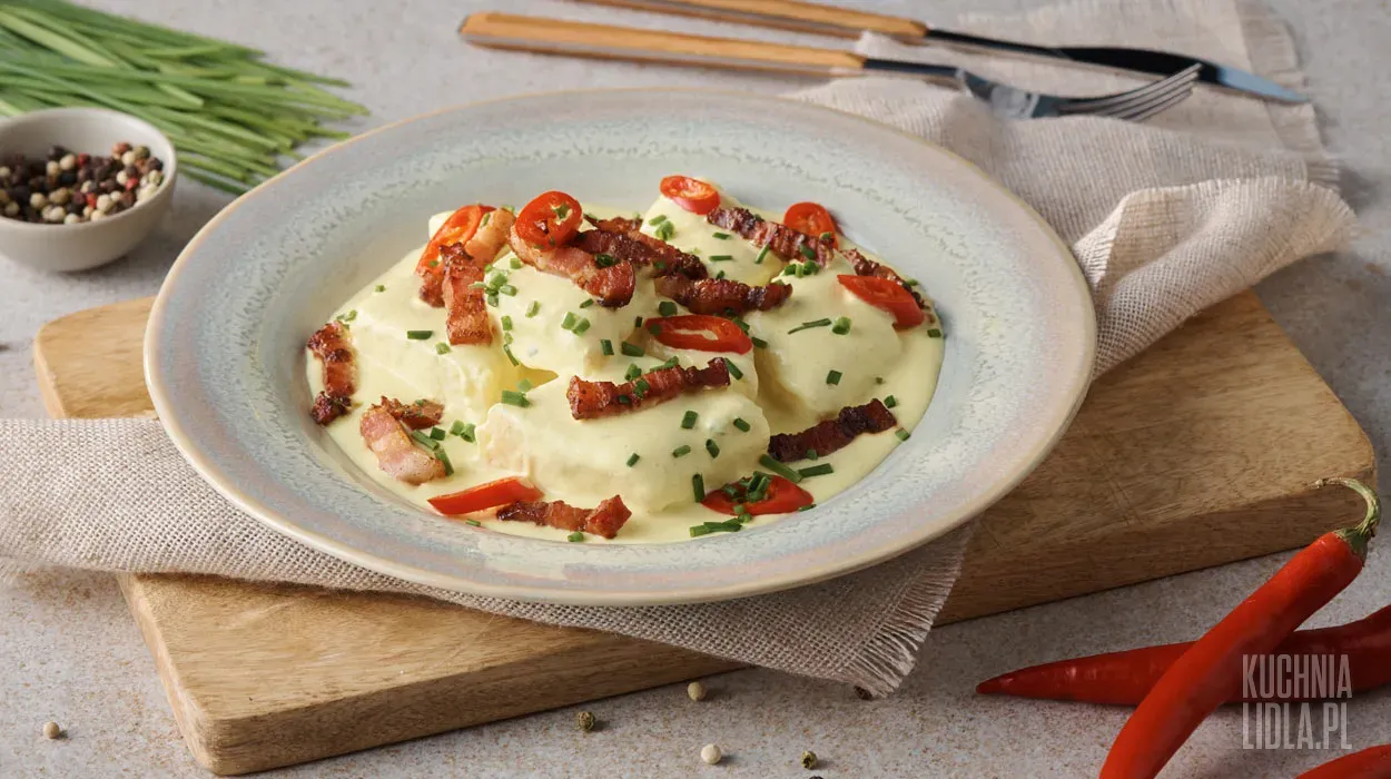 Leniwe w sosie à la carbonara