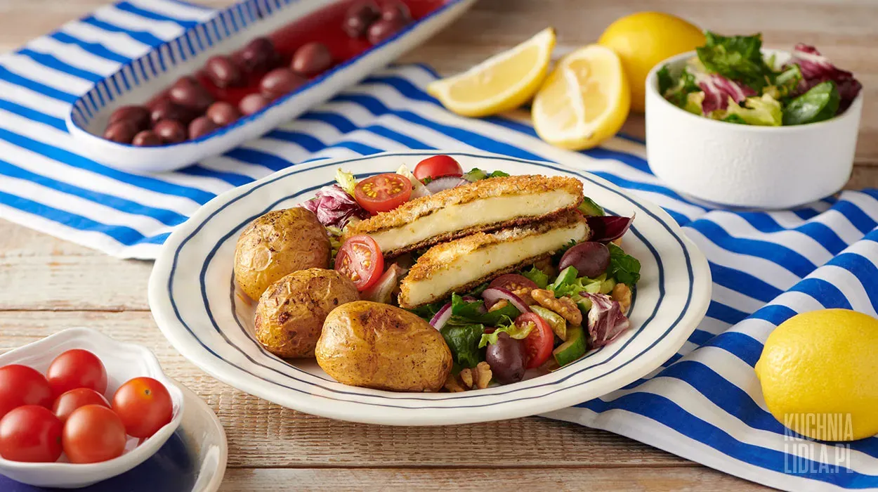 Sznycel z halloumi