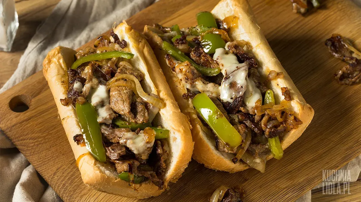 Philly cheesesteak - kanapka z Filadelfii Philly cheesesteak - kanapka z Filadelfii