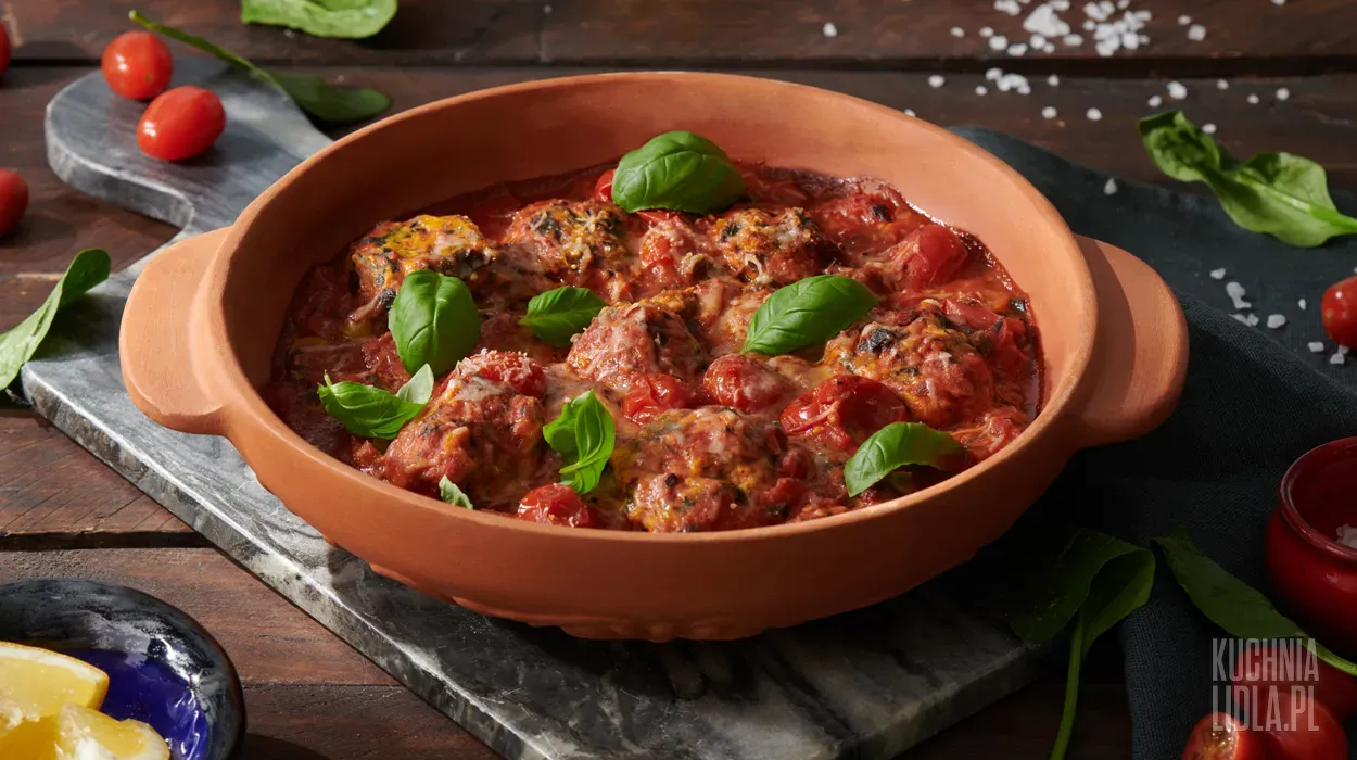 Kluski malfatti w sosie pomidorowym