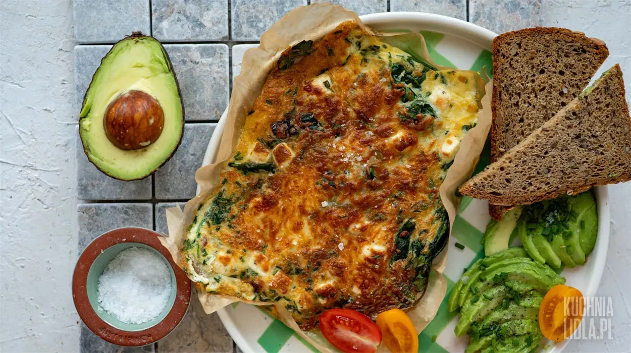 Omlet z airfryera z warzywami