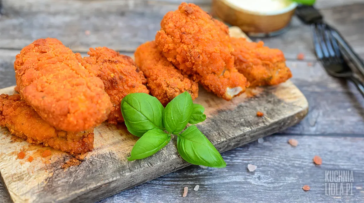 Domowe nuggetsy w płatkach kukurydzianych