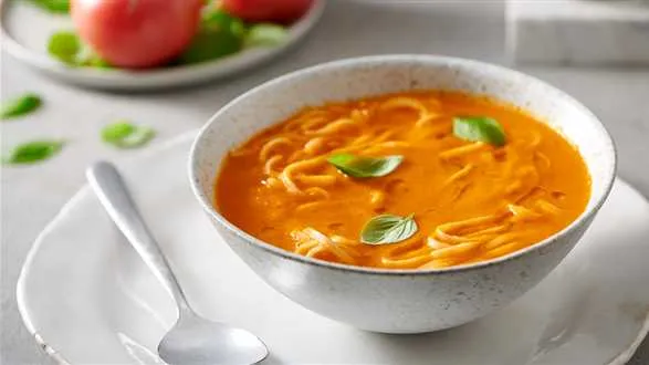 Zupa pomidorowa z domowym makaronem