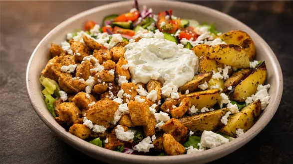 Grecki chicken bowl