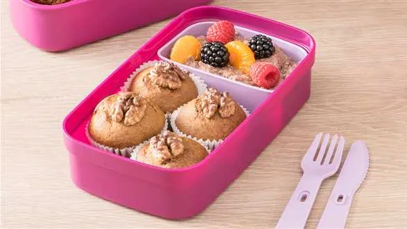 Gryczanka i muffiny bananowe – lunchbox na słodko
