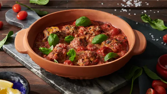 Kluski malfatti w sosie pomidorowym