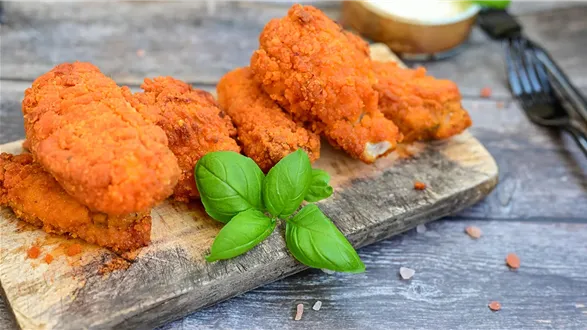 Domowe nuggetsy w płatkach kukurydzianych