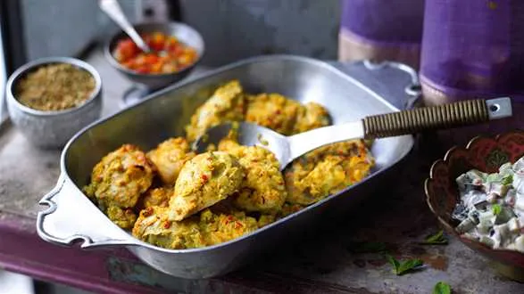 Marynowany kurczak z piekarnika (murgh tandoori)