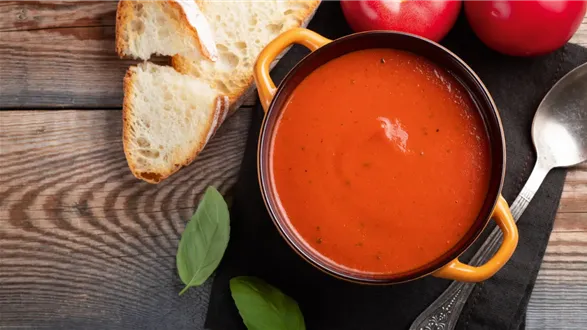 Krem z pieczonych pomidorów