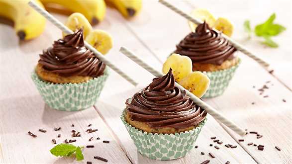 Muffiny bananowe z czekoladą