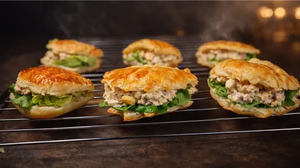 Muszelki sylwestrowe z ciasta francuskiego