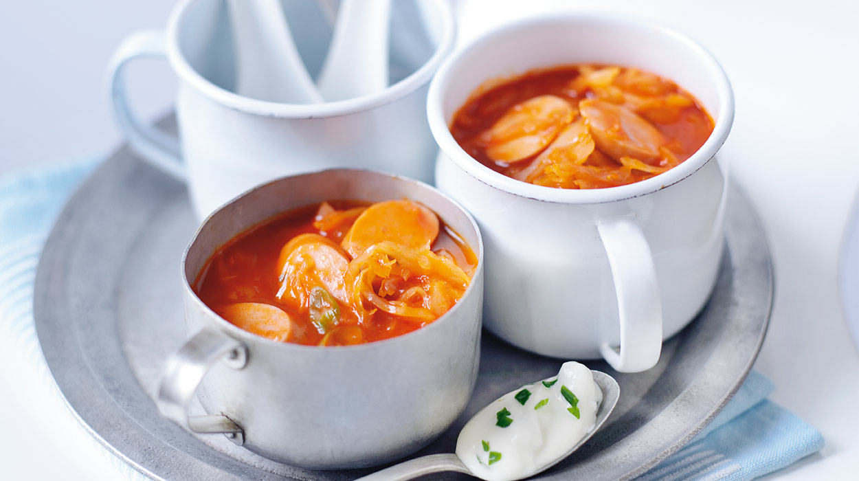 Zupa pomidorowa z kiszoną kapustą