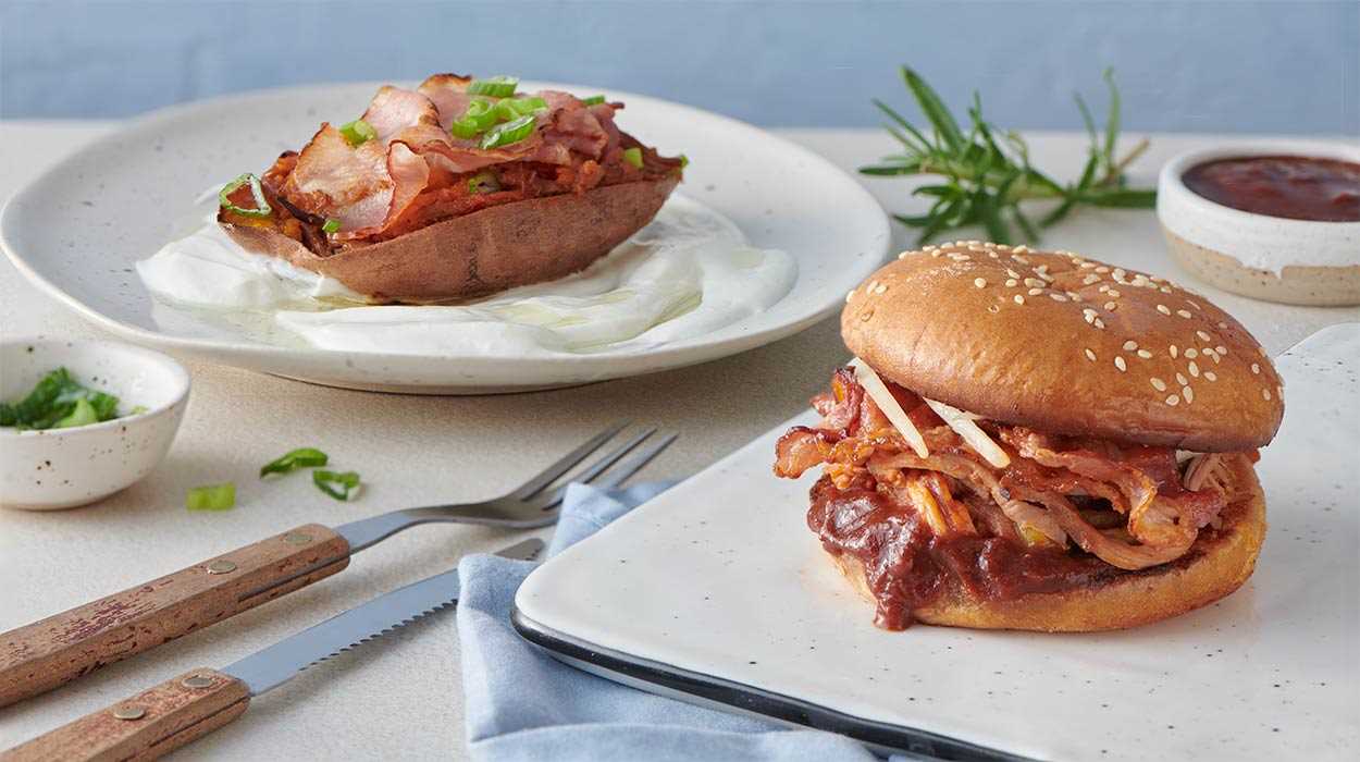 Bataty faszerowane pulled porkiem Bataty faszerowane pulled porkiem