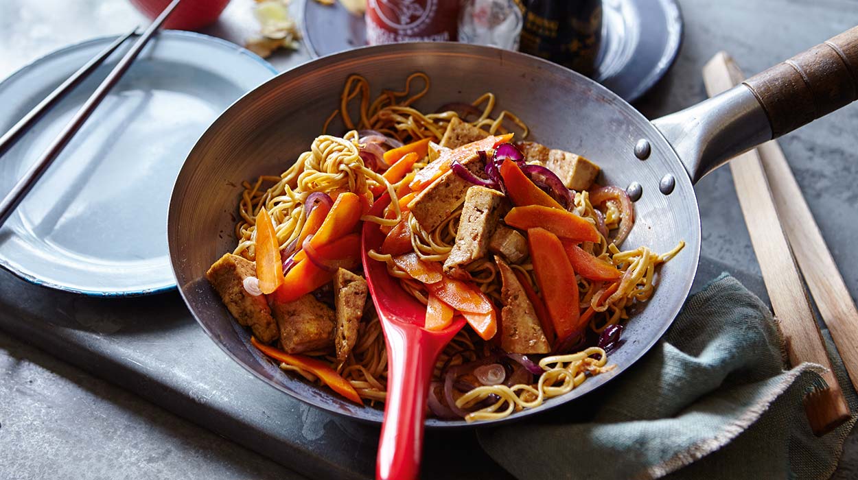 Pad thai z tofu i imbirem Pad thai z tofu i imbirem