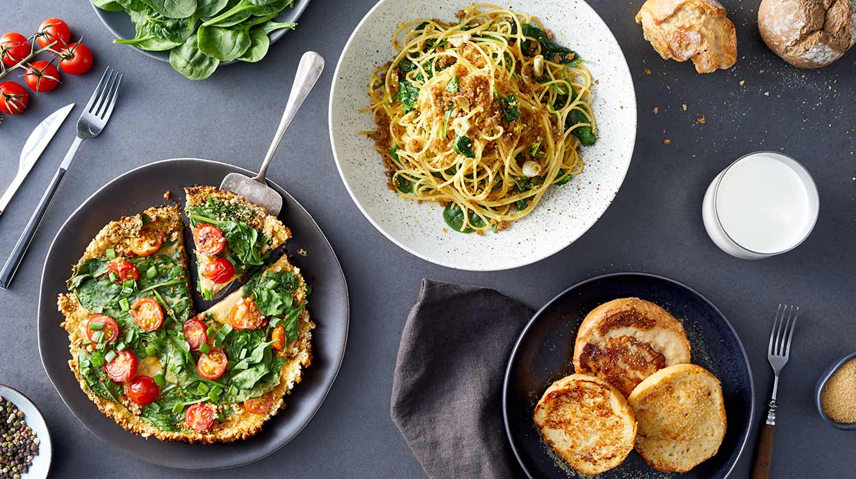 Czerstwy chleb na 3 sposoby: tarta, spaghetti i bułka na mleku Czerstwy chleb na 3 sposoby: tarta, spaghetti i bułka na mleku