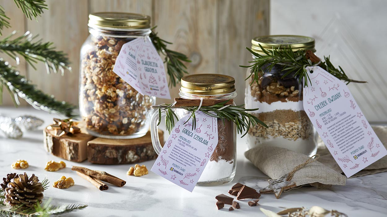 Jadalne prezenty: chlebek, gorąca czekolada i granola Jadalne prezenty: chlebek, gorąca czekolada i granola