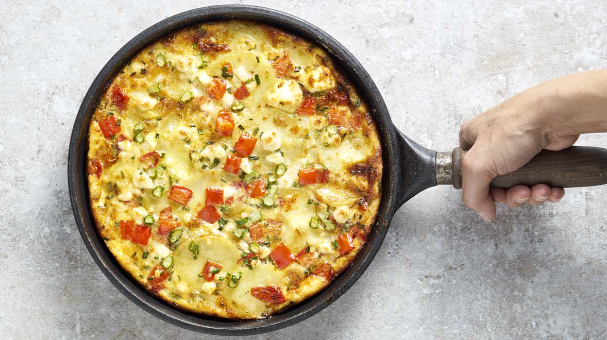 Tortilla de patatas z warzywami Tortilla de patatas z warzywami