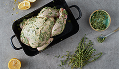 Przepis na kurczaka w ziołach- marynowanie kurczaka i pieczenie