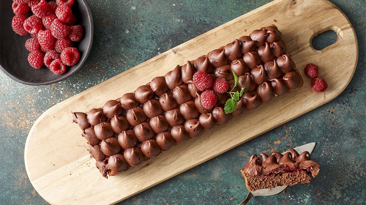 Tarta czekoladowo-malinowa