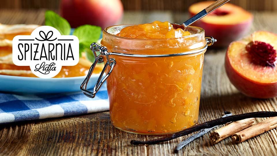 Dżem brzoskwiniowy z wanilią i cynamonem Dżem brzoskwiniowy z wanilią i cynamonem
